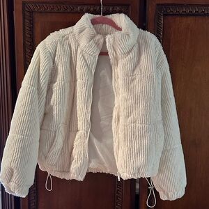 Cozy Cream off white  Jacket for women/ teen girl new with tag.